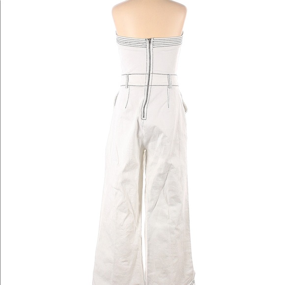 LULU’S - White Denim Jumpsuit - Picture 3 of 3